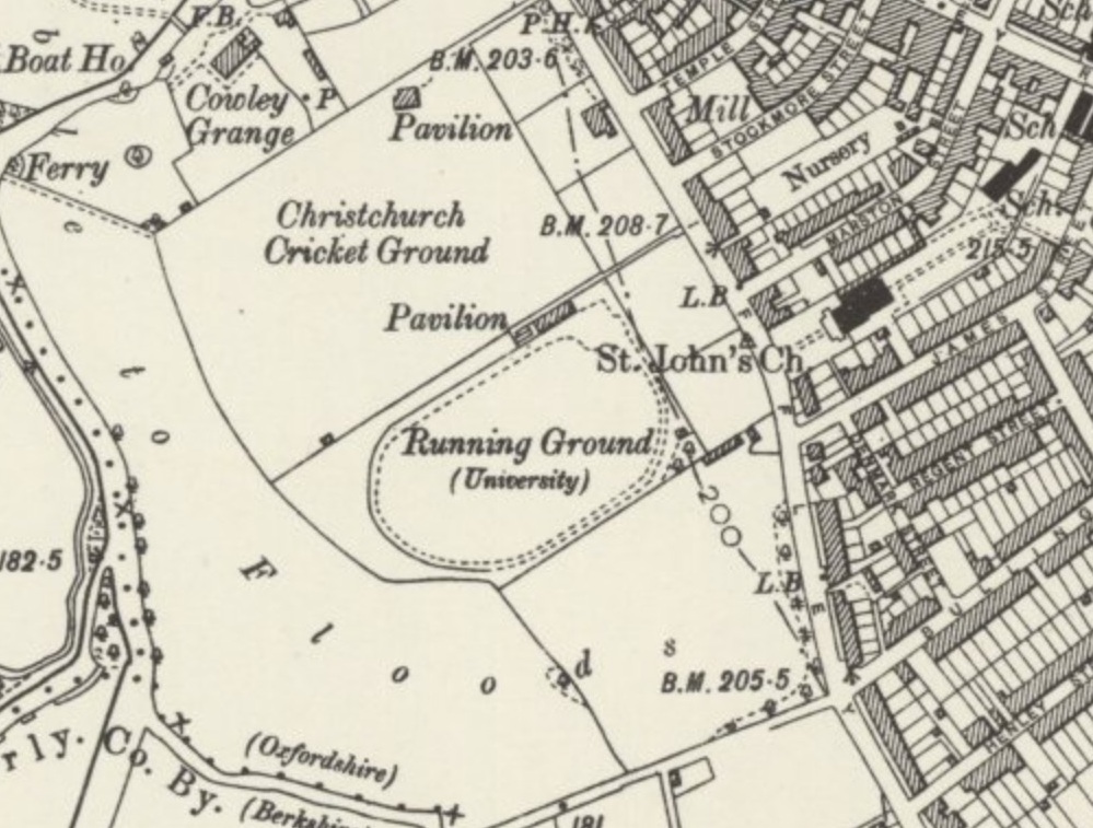 Oxford - Iffley Grounds : Map credit National Library of Scotland